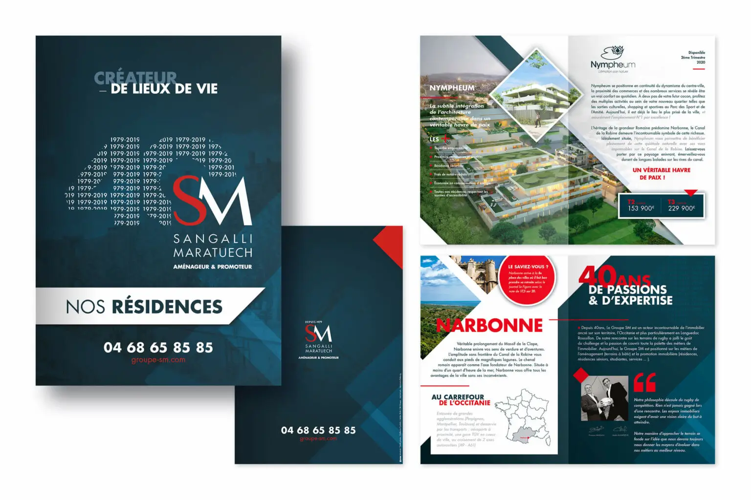 Plaquette commerciale pour les 40 ans du groupe SM